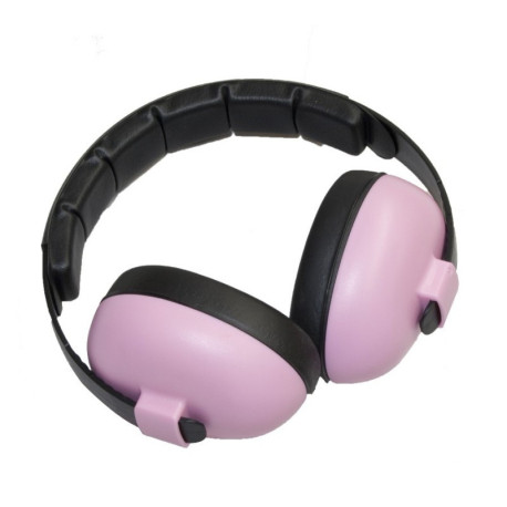 casque anti bruit Babybanz pour bebes de 0 à 2 ans. couleur rose
