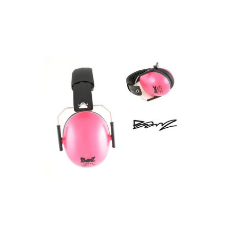 casque anti bruit Babybanz pour enfants de 2 ans et plus. couleur rose