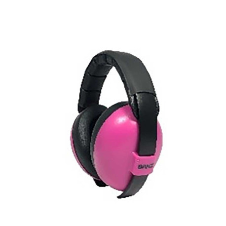 CASQUE BABYBANZ ANTI BRUIT POUR ENFANTS DE 0 A 2 ANS COULEUR ROSE FLUO