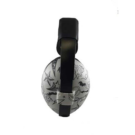 casque Babybanz anti bruit pour enfants de 0 à 2 ans. motif Graffiti
