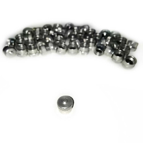 Chapeau valves de roue aluminium