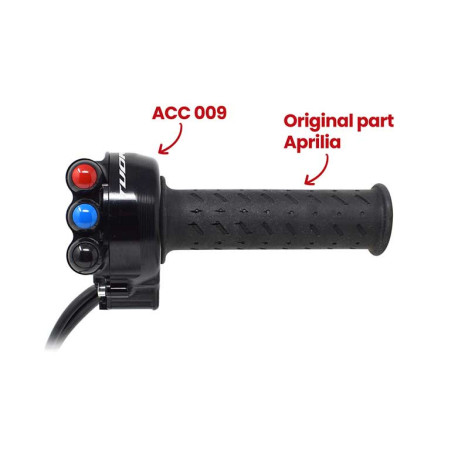 Commande de gaz commodo Intégré Jet Prime inscrit Tuono