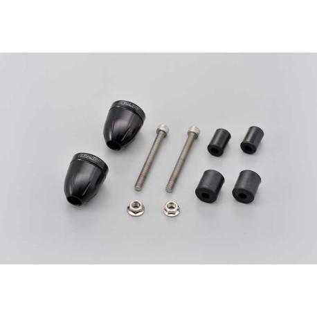 EMBOUTS DE GUIDON BULLET 14-19MM NOIR