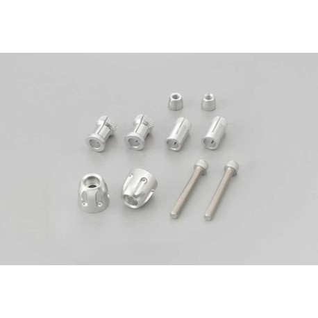 EMBOUTS DE GUIDON PINO-2 14-19MM SILVER