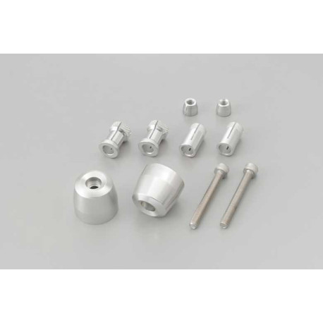 EMBOUTS DE GUIDON PINO-3 14-19MM SILVER
