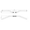 GUIDON POUR HONDA HORNET ALUMINIUM