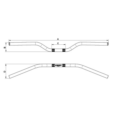 GUIDON POUR HONDA HORNET ALUMINIUM