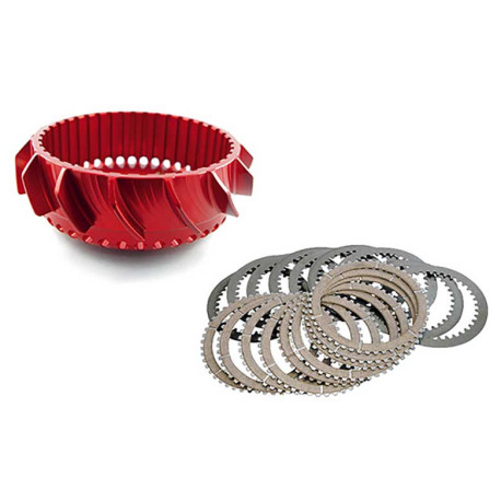 Kit cloche + disques embrayage à secs 48 dents pour embrayages OEM avec P