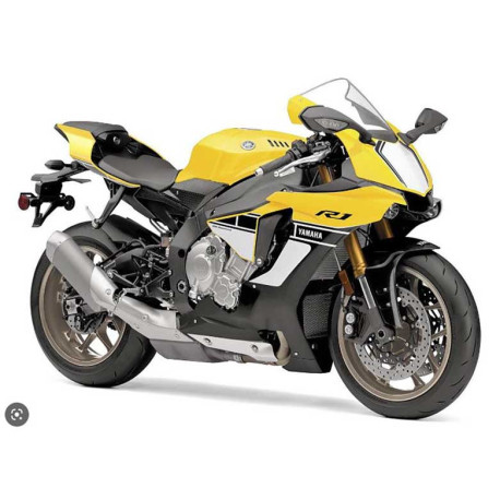 MINIATURE MOTO YAMAHA YZF R1 JAUNE ECHELLE 1/12