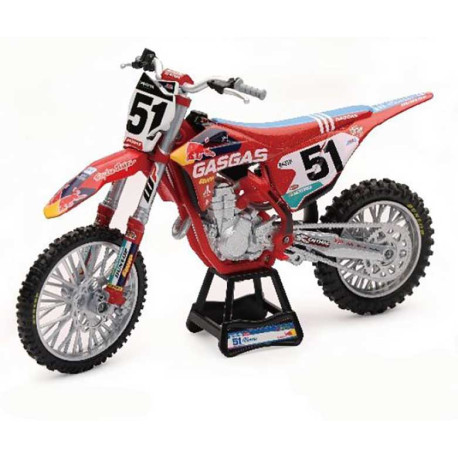 MOTO CROSS GASGAS MC450F 2020 N°51 JUSTIN BARCIA ECHELLE 1/12°