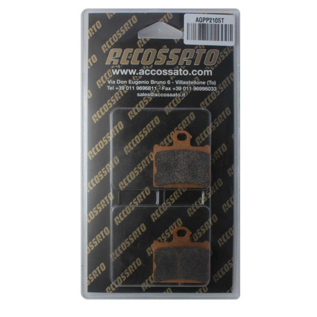 Plaquette De Frein arrière (ou avant suivant modèle) Accossato AGPP210 (dimensio