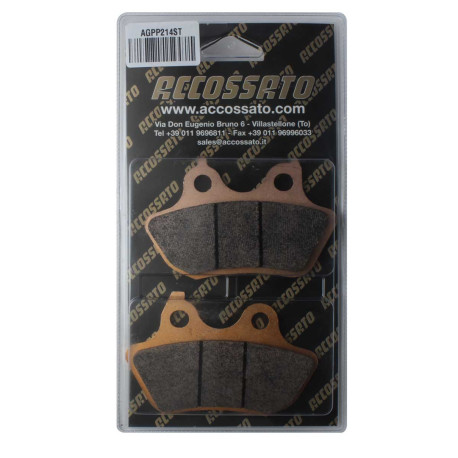 Plaquette De Frein arrière (ou avant suivant modèle) Accossato AGPP214 (dimensio