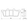 Plaquette De Frein arrière (ou avant suivant modèle) Accossato AGPP57 (dimension