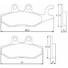 Plaquette De Frein avant (ou arrière suivant modèle) Accossato AGPA100 (dimensio