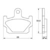 Plaquette De Frein avant (ou arrière suivant modèle) Accossato AGPA176 (dimensio