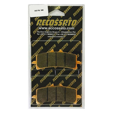 Plaquette De Frein avant (ou arrière suivant modèle) Accossato AGPA186 (dimensio