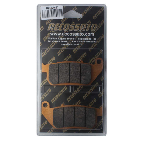 Plaquette De Frein avant (ou arrière suivant modèle) Accossato AGPA216 (dimensio
