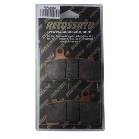 Plaquette De Frein avant (ou arrière suivant modèle) Accossato AGPA219 (dimensio