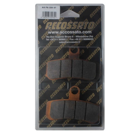 Plaquette De Frein avant (ou arrière suivant modèle) Accossato AGPA220 (dimensio