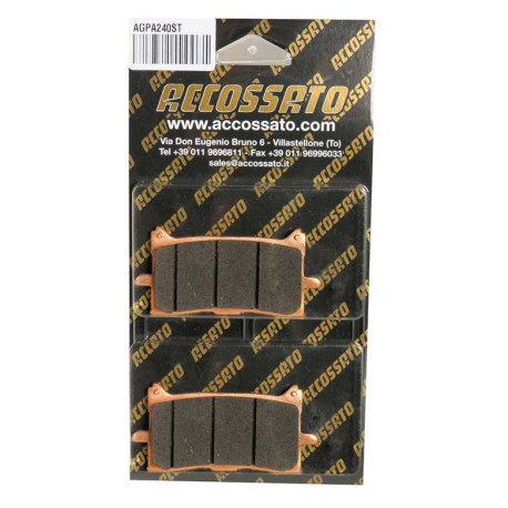 Plaquette De Frein avant (ou arrière suivant modèle) Accossato AGPA240 (dimensio
