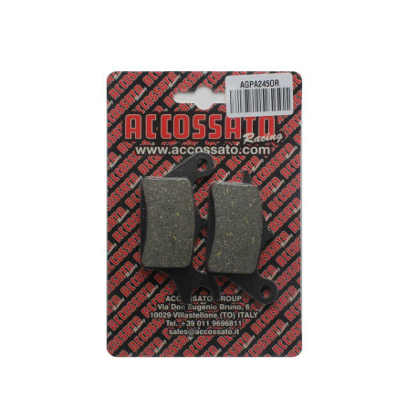 Plaquette De Frein avant (ou arrière suivant modèle) Accossato AGPA245 (dimensio