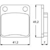 Plaquette De Frein avant (ou arrière suivant modèle) Accossato AGPA88 (dimension
