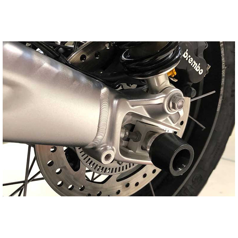ROULETTE PROTECTION ROUE ARRIERE EVOTECH TRIUMPH SCRAMBLER 1200 XE