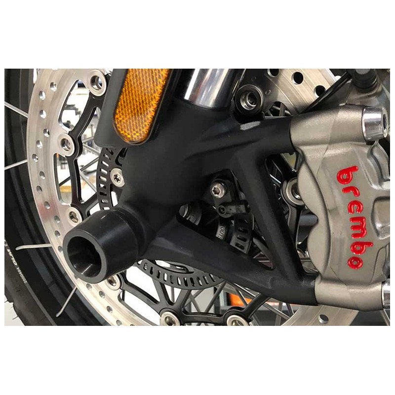 ROULETTE PROTECTION ROUE AVANT EVOTECH TRIUMPH SCRAMBLER 1200 XE