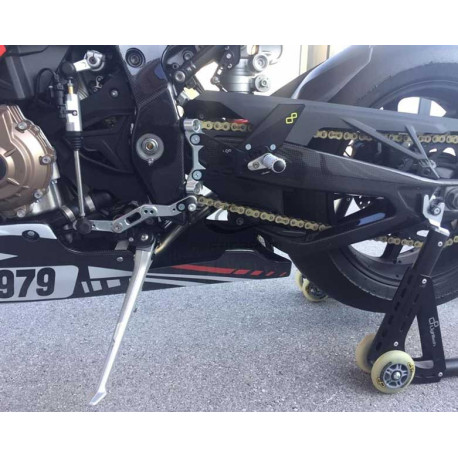 SABOT AVIO FIBRE CARBONIN BMW S1000RR BÉQUILLE LATÉRALE CONSERVÉE