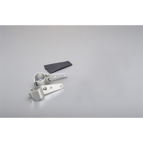 Support de clignotants chrome sur tubes de fourche diamètre 37 à 43 mm