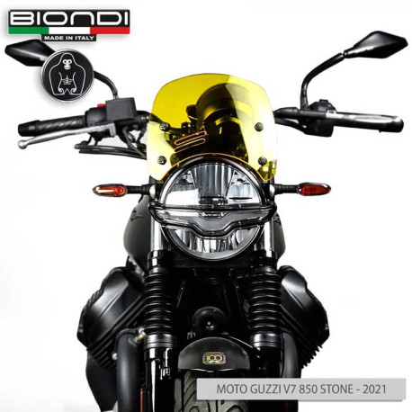 BULLE CAFFE  TRANSPARENT GUZZI  JAUNE BIONDI