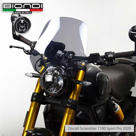 BULLE TOURING FUME CLAIR SCRAMBLER BIONDI