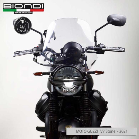 BULLE TOURING TRANSPARENT FONCE GUZZI BIONDI