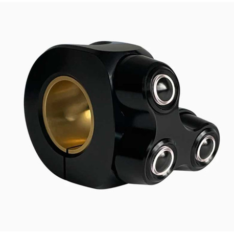 COMMODO MO.SWITCH BASIC LED NOIR GAUCHE TROIS BOUTONS