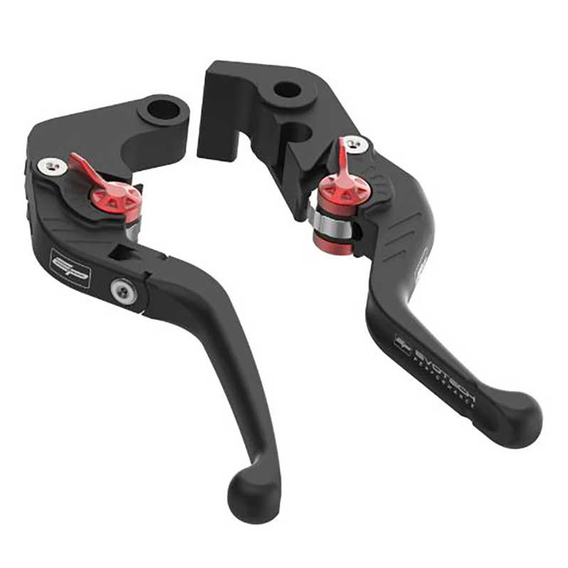 ENSEMBLE DE LEVIERS D'EMBRAYAGE PLIABLE ET DE FREIN COURT EVOTECH EVO - HONDA CB