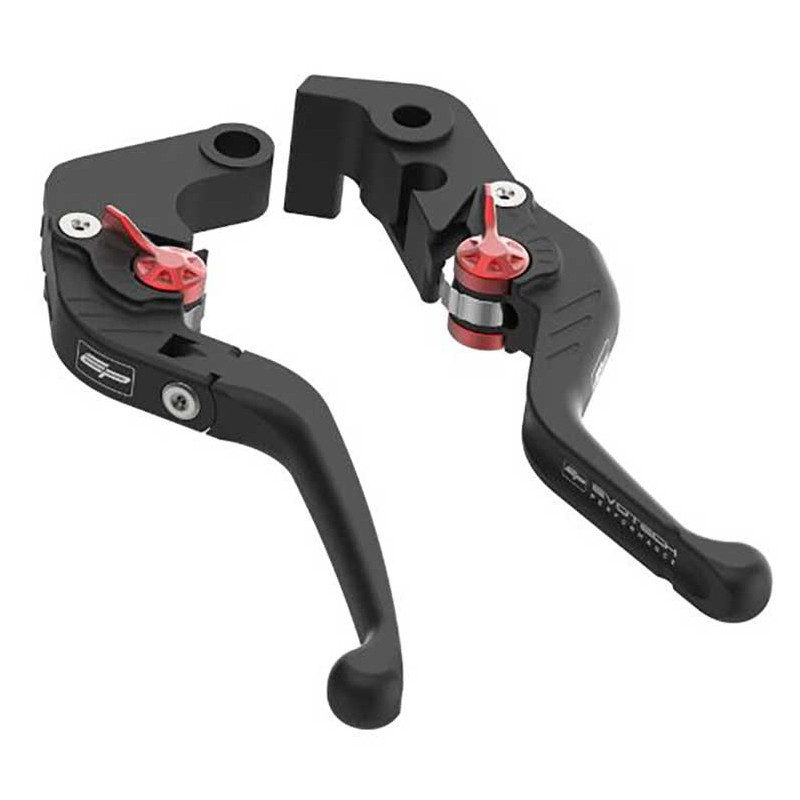 Ensemble de leviers d'embrayage repliable Evo et de frein court Evotech - Kawasa