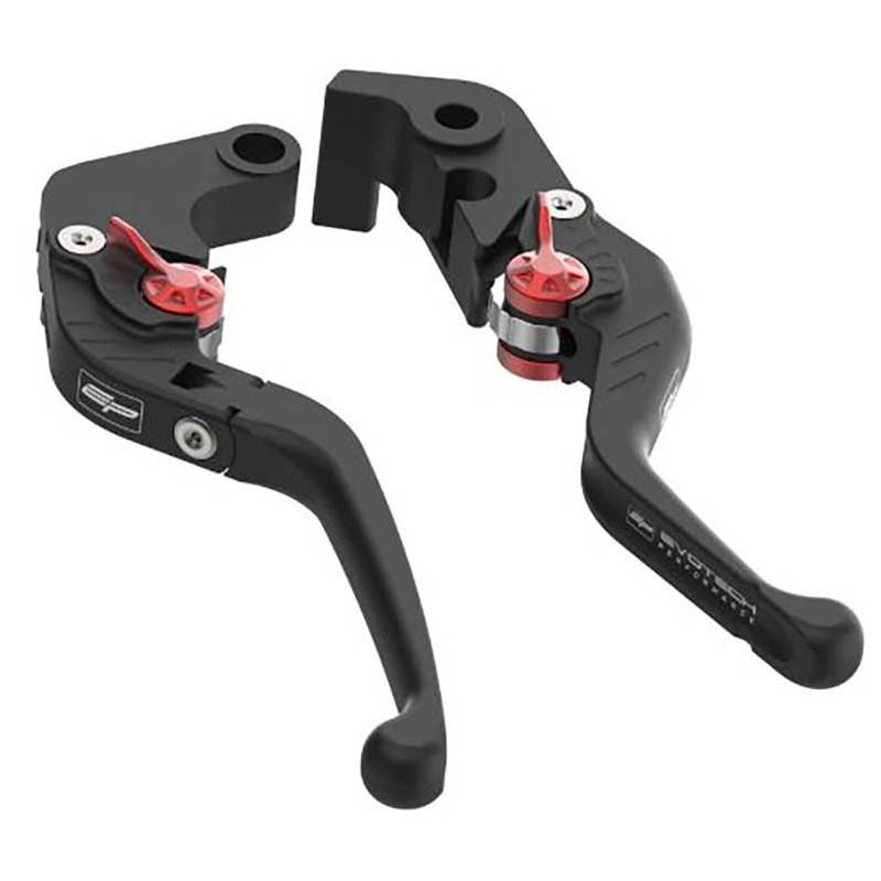 Ensemble de leviers d'embrayage repliable Evo et de frein court Evotech - Suzuki