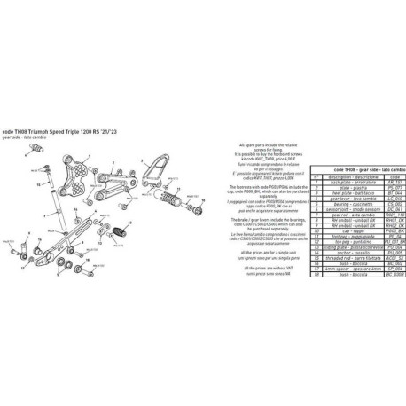 ENTRETOISE CODE EMBRAYAGE BONAMICI PIECE DETACHEE
