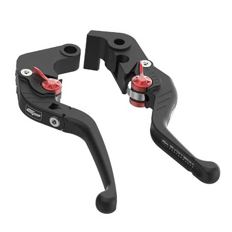 Evotech kit leviers de frein et embrayage courts repliables - Aprilia Shiver SL
