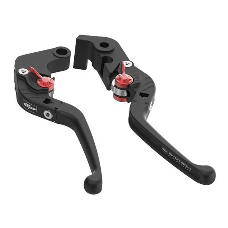 Evotech kit leviers de frein et embrayage longs repliables - Aprilia Shiver SL 7