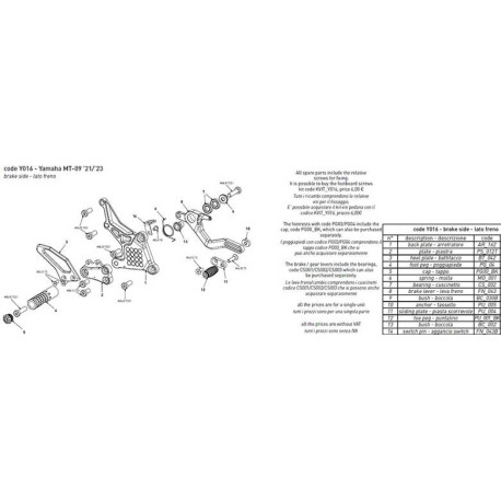 GOUPILLE DE COMMANDE RECULEE BONAMICI RACING PIECE DETACHEE
