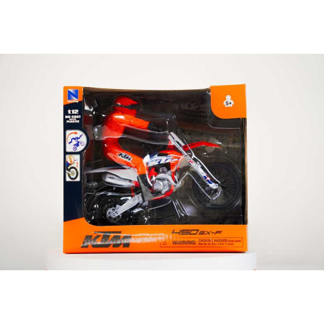 MOTO CROSS KTM SX450F + RIDER 1/12°