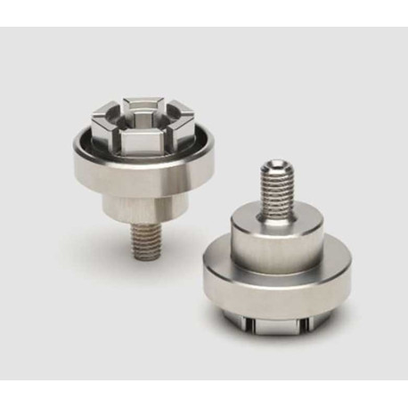 Paire adaptateur avec clignos MOBLAZE pour retro embout guidon Yamaha Tracer