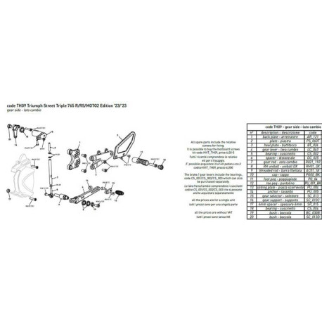 ROULEMENTS BONAMICI PIECE DETACHEE