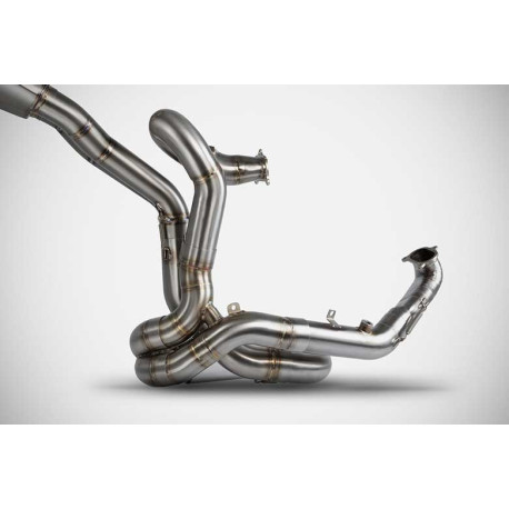 SILENCIEUX RACING INOX ZARD AVEC PARE CHALEUR CARBONE DUCATI DIAVEL V4