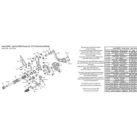 SUPPORT INTERRUPTEUR BONAMICI RACING PIECE DETACHEE