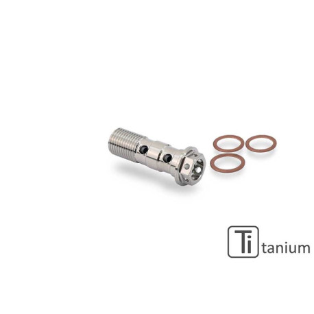 VIS BANJO DOUBLE CNC RACING M10X100 - TITANE