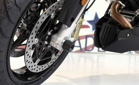 APRILIA SHIVER 900 ROULETTES DE PROTECTION ROUE AVANT EVOTECH