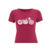 BIKE PINK OILY RAG TEE SHIRT ROSE FEMME