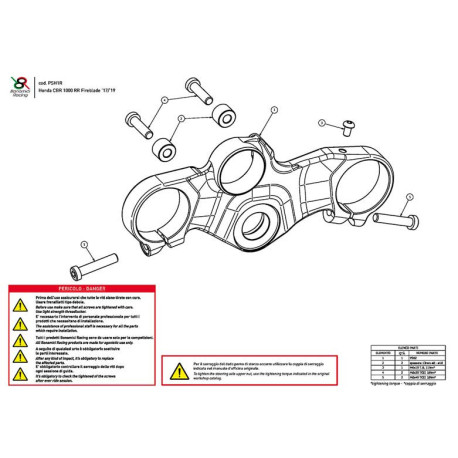 BMW S1000RR TE DE FOURCHE SUPERIEUR STREET BONAMICI RACING